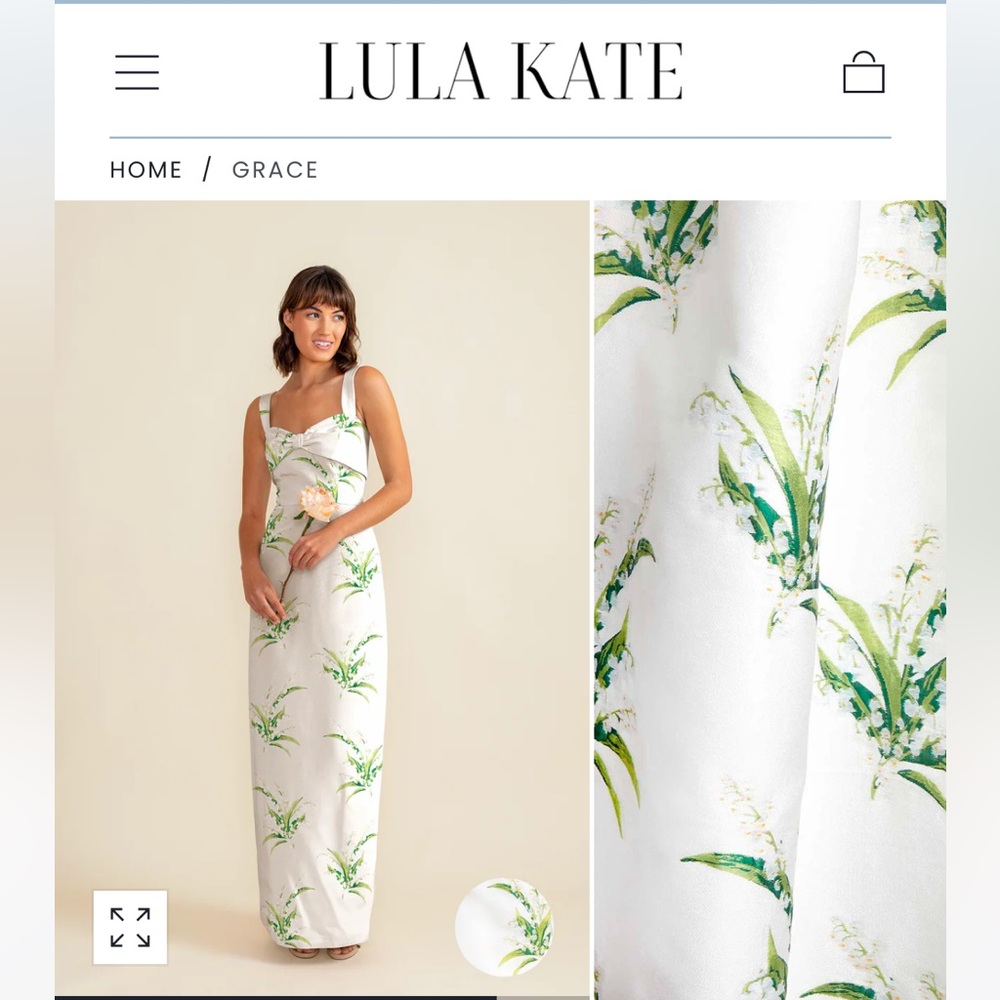 Lula Kate Lily of the Valley White Dress in Grace Bodice